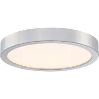 WESTINGHOUSE LED-plafondlamp, plat, nikkelkleurig / acryl, 21 cm