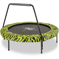 Exit Tiggy Trampoline ø140cm - met Beugel - Rond - Kindertrampoline - Zwart/groen
