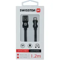Swissten Datenkabel Textil USB / Lightning 1.2 M