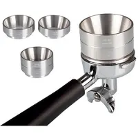 Motta Dubbele doseertrechter 53-58 mm, Accessoires voor koffiezetapparaten, Zilver
