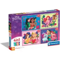 Clementoni puzzels disney prinses, 4in1