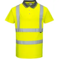 Portwest High-visibility poloshirt geel M / Geel