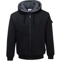 Portwest teddy vest met capuchon KS32 XXL / Zwart