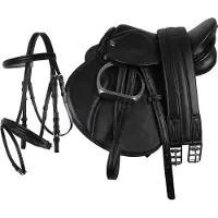 QHP - Compleet Zadelset - Maat Pony - Black