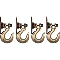QUVIO Kledinghaak metaal grijs & set van 4