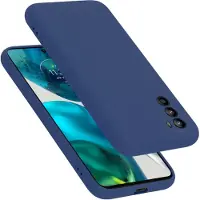 Cadorabo Hoesje geschikt voor Motorola MOTO G52 4G / G82 5G in LIQUID BLAUW - Beschermhoes gemaakt van flexibel TPU silicone Case Cover