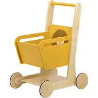 Trixie Houten winkelwagen - Mr. Lion - Boodschappenwagen Speelgoed - Winkelkarretje - Vanaf 1 jaar - Voor Jongens en Meisjes - FSC