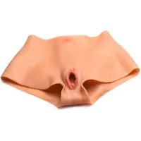 XR Brands Pussy Panties - Silicone Vagina and Ass Panties - S