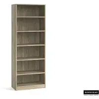 Rousseau Boekenkast 'space' 5 legplanken sonoma