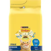Friskies droogvoer voor katten - zalm, tonijn & groenten - kattenbrokken voor gesteriliseerde katten- 3kg