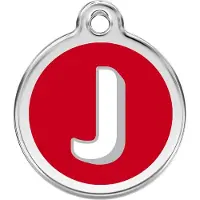 Red Dingo Hondenpenning 30 mm letter J