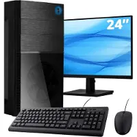 Screenon Intel Compleet PC + 24" Monitor + Muis & Toetsenbord | Intel Core i7 | 16 GB DDR4 | 1 TB SSD - NVMe | RTX 5060 | Windows 11 Pro + WiFi & Bluetooth