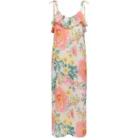 ONLY Jurk 'ONLMILLA' geel / smaragd / rood / wit