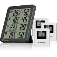 Bresser Weerstation - Quadro NV - 4 Meetresultaten - 3 Thermo/Hygro,- Sensoren