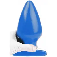I Love Butt - Dikke Buttplug - L - Blauw