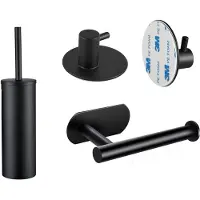 XIVADA Toilet set - Toiletborstel - Wc rolhouder - Handdoekhaken