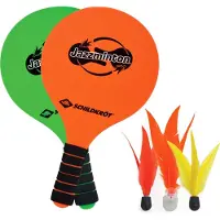 Schildkröt - Jazzminton Set - Strandspeelgoed One Size, oranje/groen