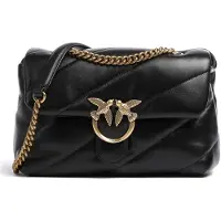Pinko Handtas 'Sacs à main Love Puff Classic Cl Sheep Nap Noir' zwart