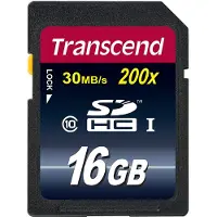Transcend SDHC-geheugenkaart - 16 GB - Class 10