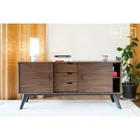 PIB Vintage Walnoten dressoir Hinda