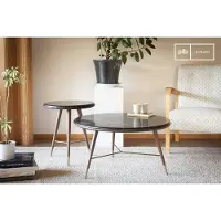 PIB Zwarte marmeren salontafel Sivart