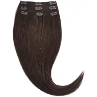 Rapunzel of sweden Classic Clip-ins Straight / Light Volume / 3 pieces 2.3 Chocolate Brown 50 cm Hair extensions 57 g
