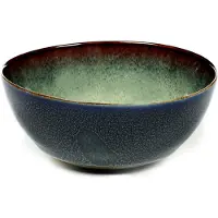 Serax Terres de Rêves kom rond ø 11 cm stoneware misty grey - smokey blue