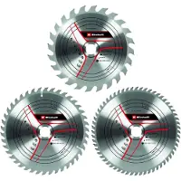 Einhell Hardmetalen TCT zaagbladset - 3-delig - Ø254 x 30 x 3,2 mm - 24 / 42 / 60 tanden
