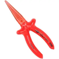 HAUPA VDE geïsoleerde Vlakbektang lang 160 mm - 1000V - Lange, platte bekken - IEC 60900:2012-norm - 2-kleurige dompelisolatie - Geel aan de binnenzijde en rood aan de buitenzijde - DIN ISO 5745