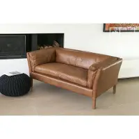 PIB Hamar vintage leren bank