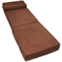 Viking Choice Bruine logeermatras - camping matras - reismatras - opvouwbaar matras - 70 x 200 x 15 met kussen