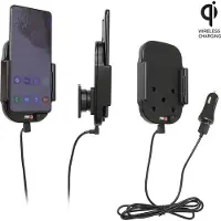 Brodit houder geschikt voor Samsung Galaxy S20 Plus Qi Wireless Actieve houder met 12V USB plug