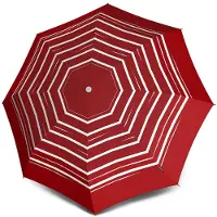 Knirps paraplu 930 Stick Long Automatic Stripe Art Red rood