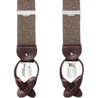 Profuomo Bretels bruin, Melange