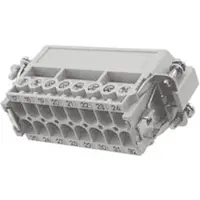 Harting Han 16A steekcontact (M), schroefklem, 16-polig + PE, 250V, 16A - 1 stuk