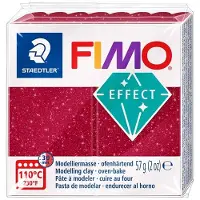 Staedtler effect ovenhardende boetseerklei standaard blokje 57 g - galaxy rood