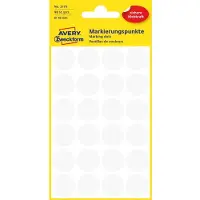 Avery Zweckform 3170 - Ronde Etiket 18mm - 96 Stuks - Wit
