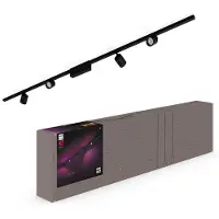 Philips Hue Perifo railverlichting plafond - 4 spots - White and Color - Zwart
