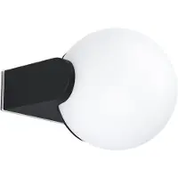 Eglo 99572 Rubio Wandlamp Aluminium Zwart/Kunststof Wit - 1 x E27