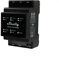 Shelly Slimme LAN Switch | Ethernet | Zwart