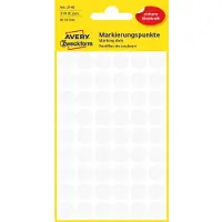 Avery Markeringspunten Ø 12 mm, wit 3145 - 8 stuks