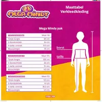 Mega mindy verkleedkleding - verkleedpak 6 t/m 8 jaar - maat 128