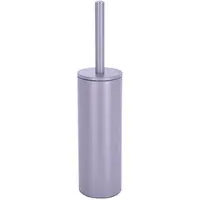 Spirella Luxe Toiletborstel in houder Cannes - lila paars - metaal - 40 x 9 cm - met binnenbak - Toiletborstels