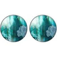 Charme Bijoux Clip Oorbellen- Amara-Groen Blad 2 cm