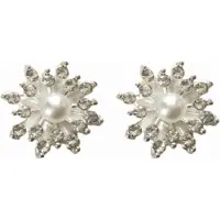 Charme Bijoux Clip Oorbellen-ster Synthetische Parel -Elwira-1.5 cm-geen gaatje-