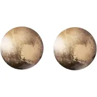 Charme Bijoux Clip oorbellen -sandy -2 cm-Bruin- geen gaatje-