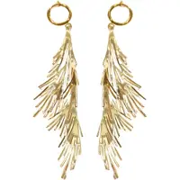 Charme Bijoux Klem oorbellen - goudkleurig - takje- geen gaatje-