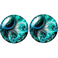 Charme Bijoux Clip Oorbellen Amara Blauw -2 cm