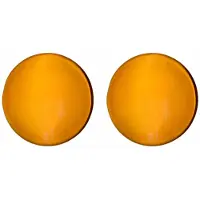 Charme Bijoux clip oorbellen bruin oranje 2.5 cm- geen gaatje-