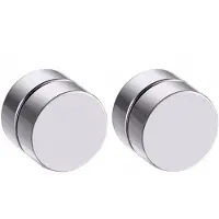 Charme Bijoux Magneet oorbellen rvs 8 mm